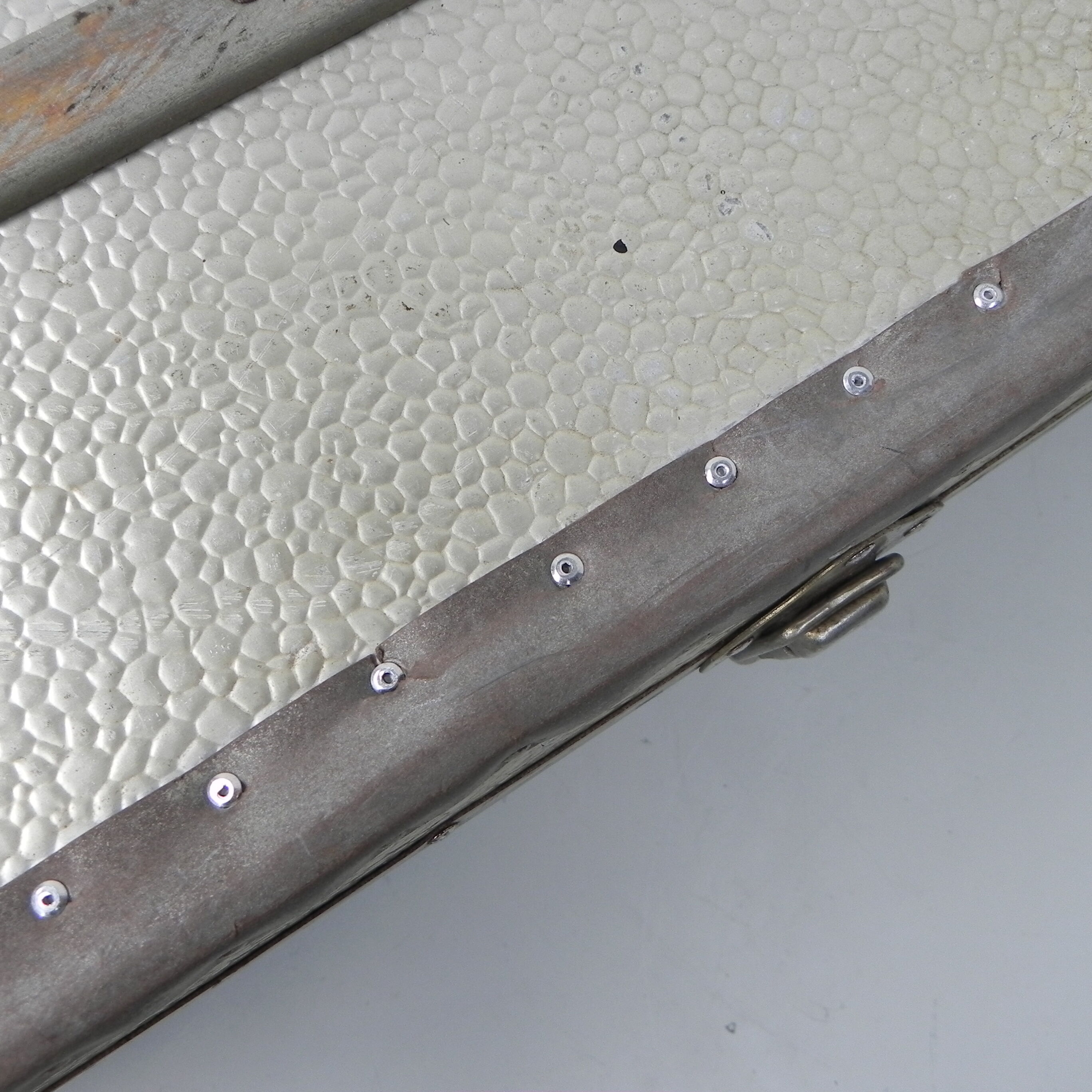 Aluminum clad chest, treasure chest