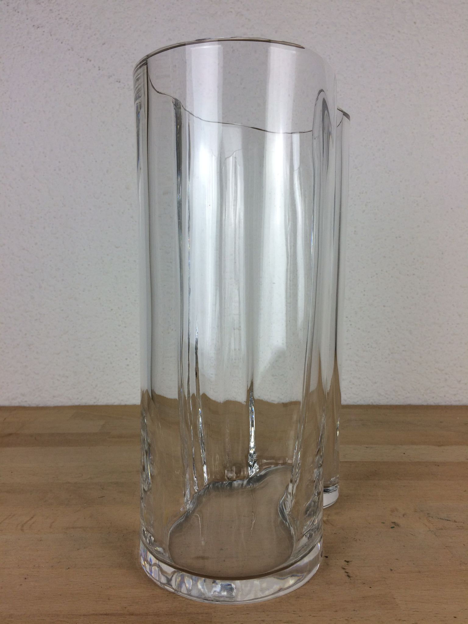Vase Orrefors in crystal 27 cm, Scandinavian