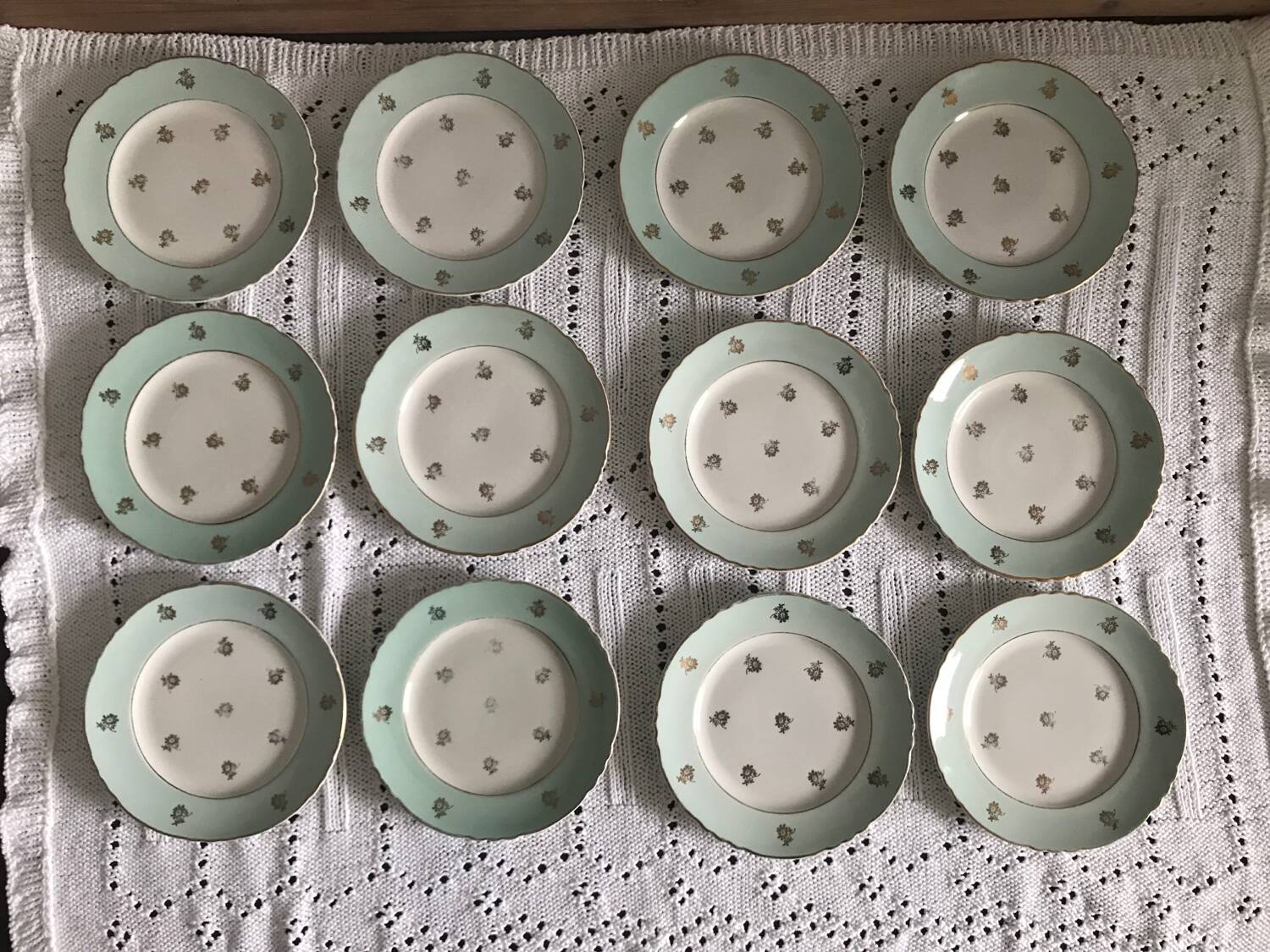 12 HERMES dessert plates and dishes