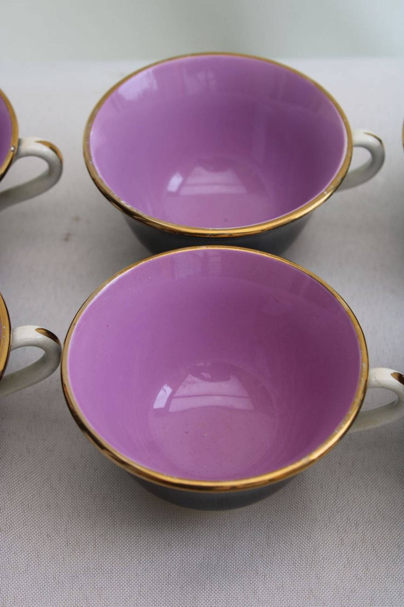 Lot of 6 old coffee cups