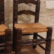 Paire de chaises brutalistes dans le goût de Dudouyt