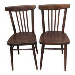Paire chaise de bistrot - tchecoslovaquie