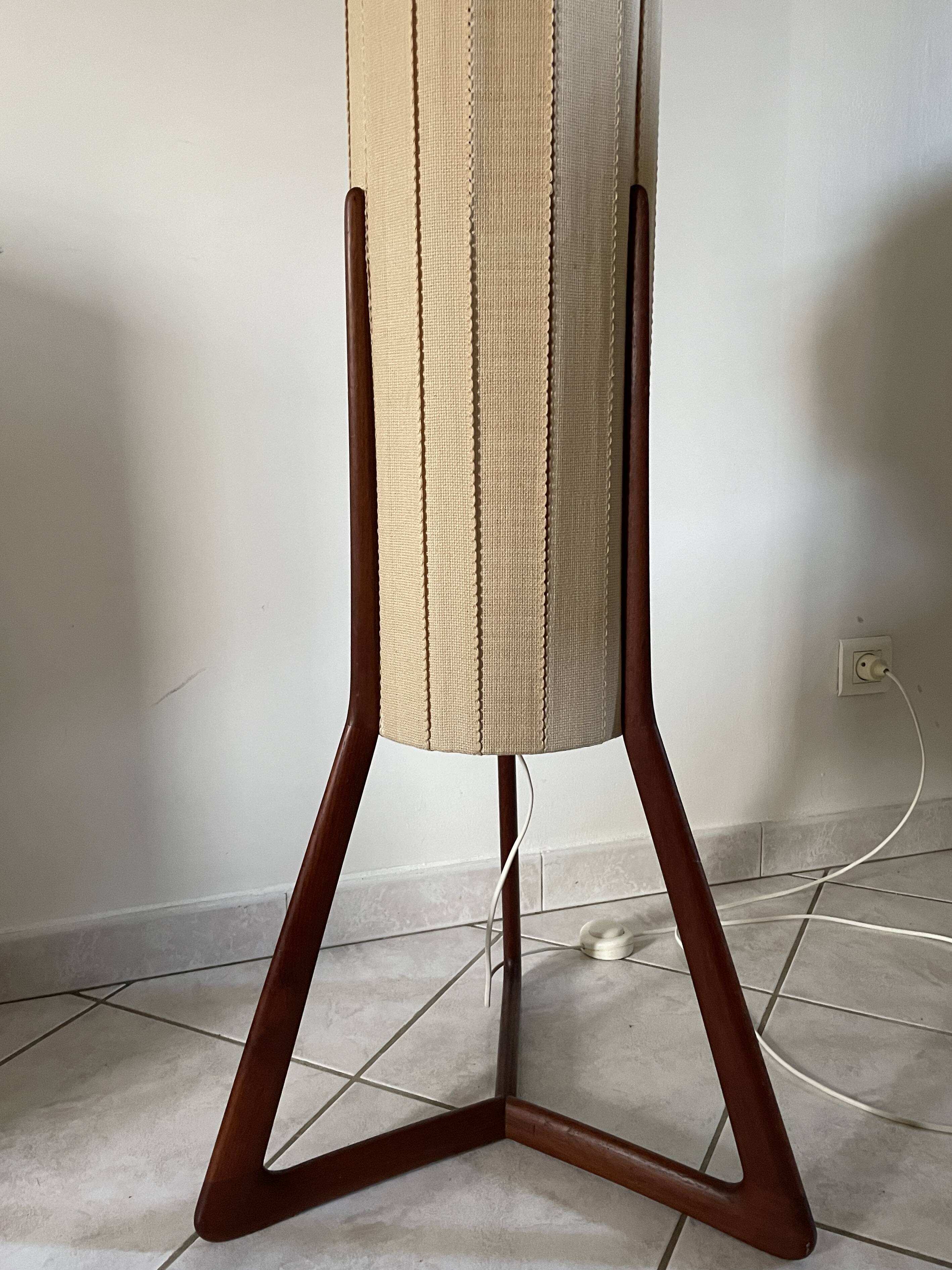 Danish teak floor lamp, 1960