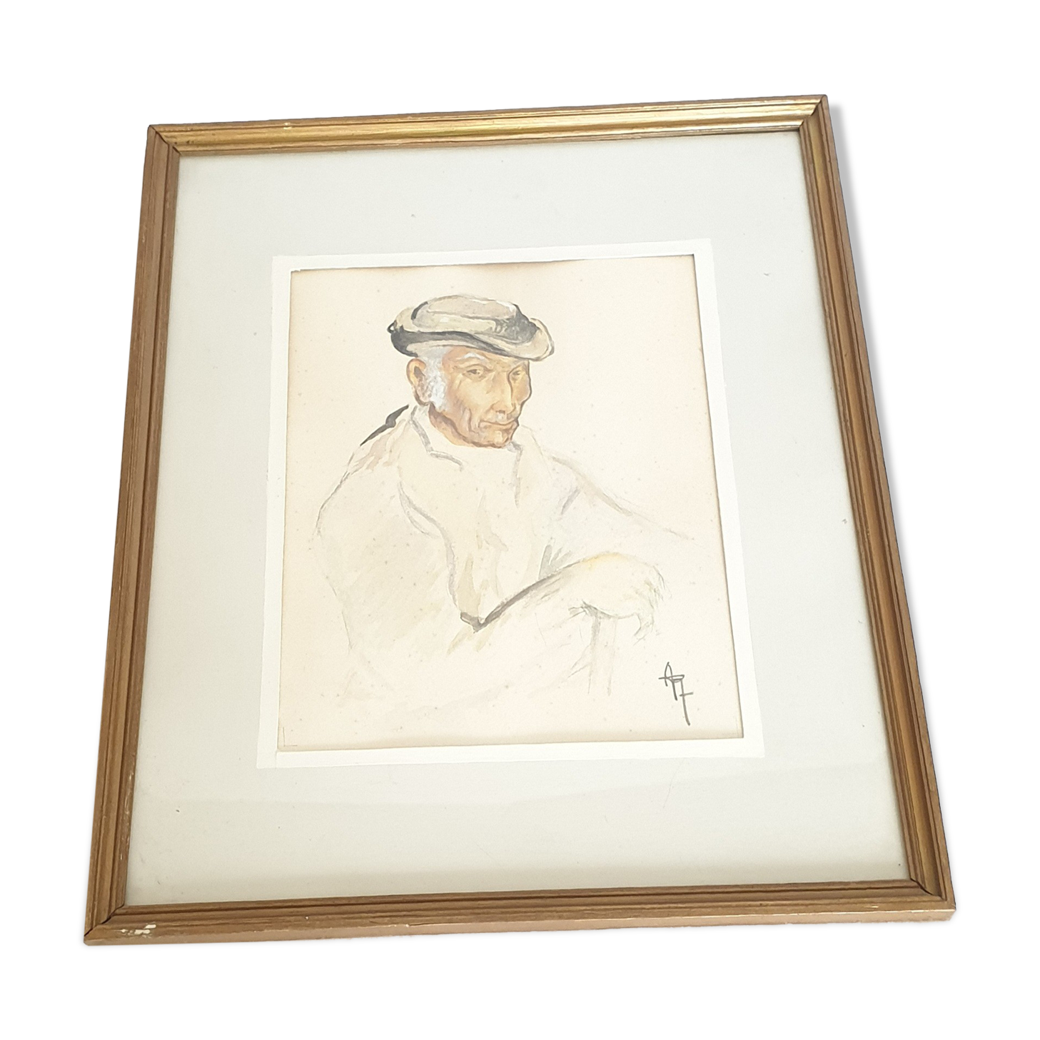 Aqurelle portrait of Vendéen