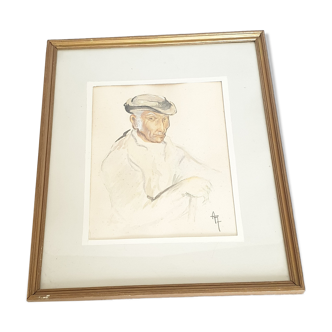 Aqurelle portrait of Vendéen