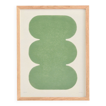 Peinture abstraite sur papier - signée Eawy
