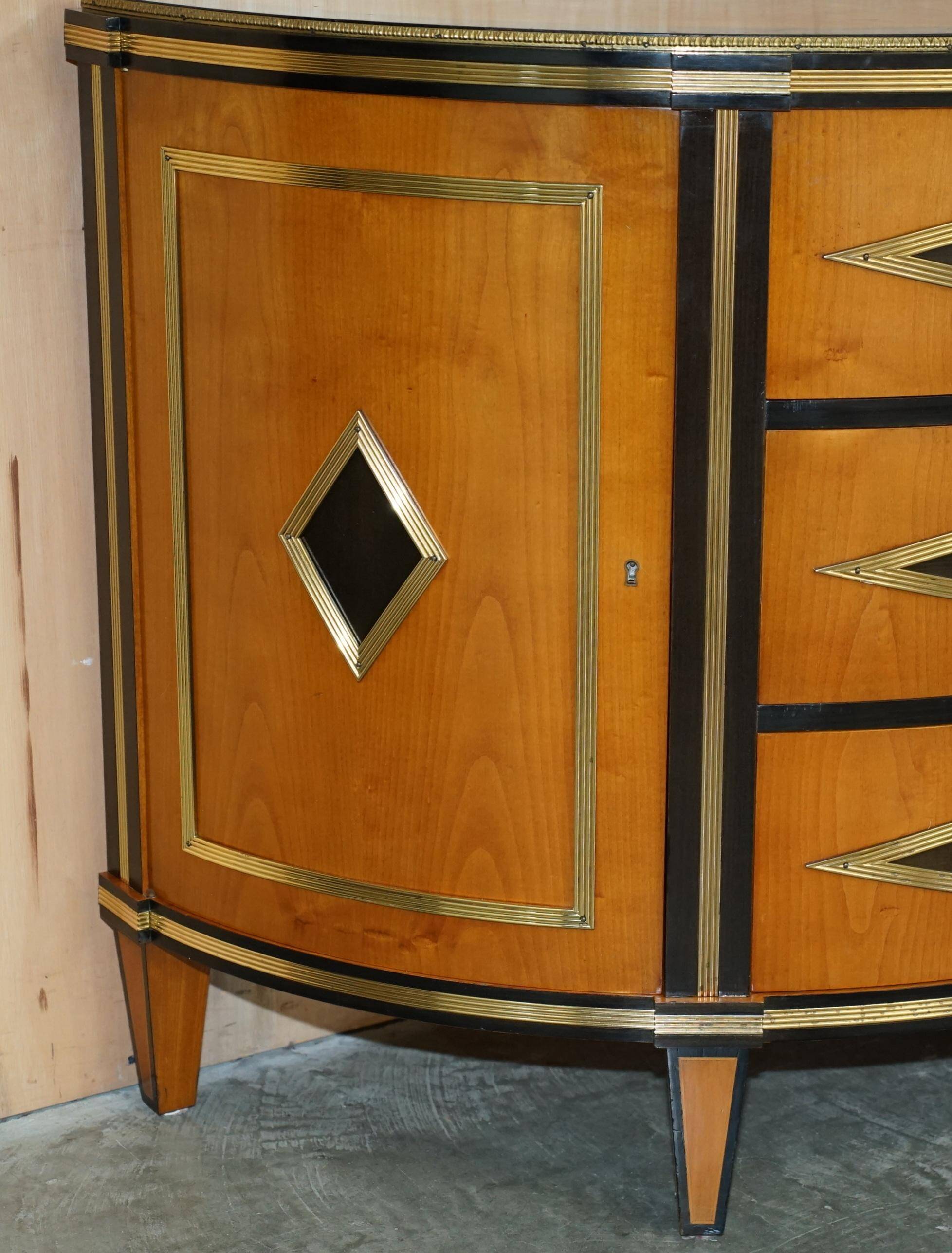 Buffet Demi-lune Satinwood & Laiton Colombo Mobili