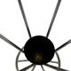 Vintage Umbrella stand chrome round black Dutch Art Deco