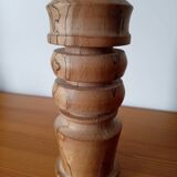 Hand-turned wooden candle holder