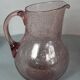 Biot pichet verre soufflé bullé modèle Ventru 22 cm couleur améthyste SD208