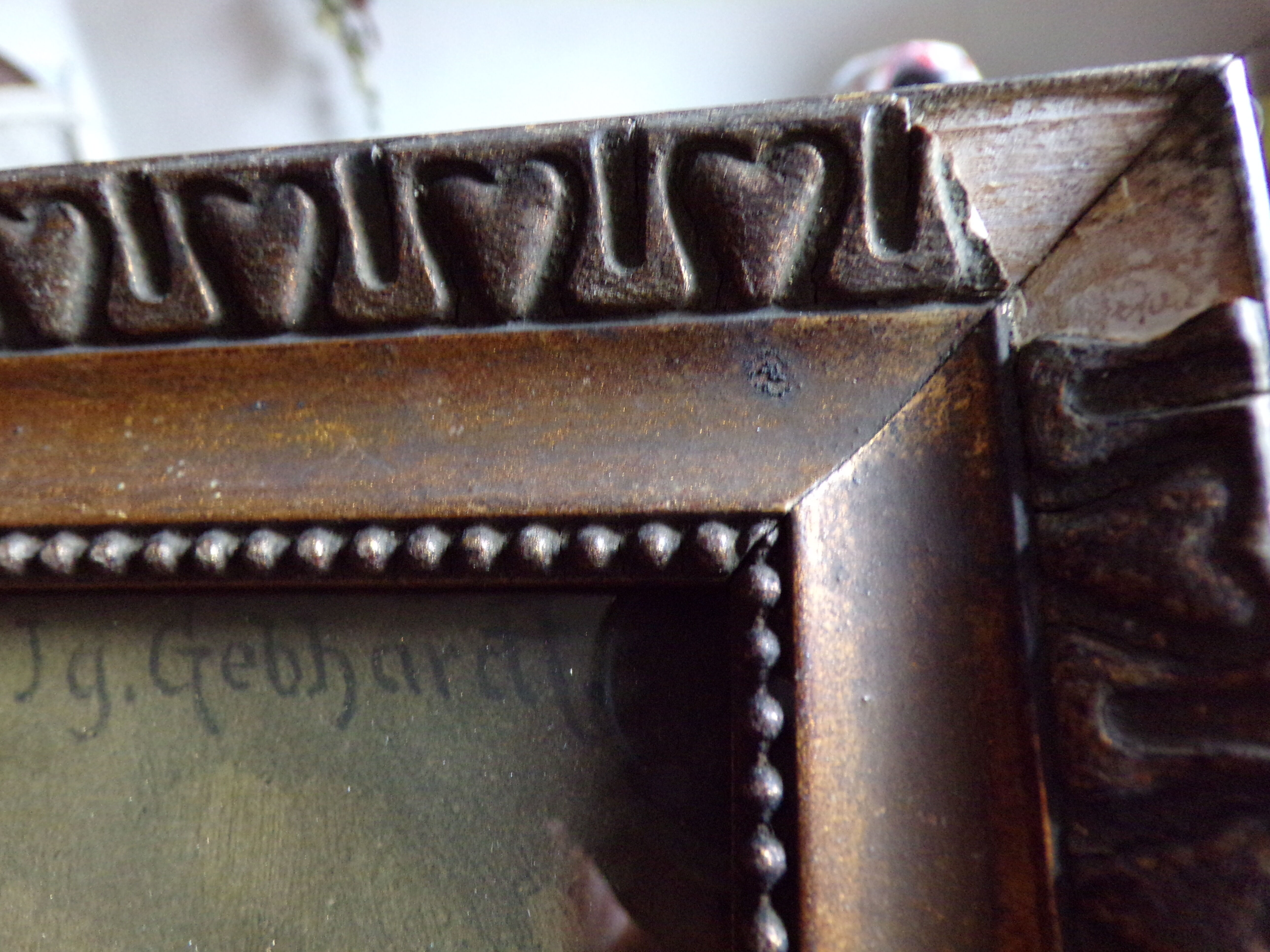 Old still life watercolor signed