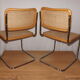 2 chaises Marcel Breuer édition italienne B32