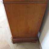 Old - Beautiful solid oak sideboard - 2 doors - 2 drawers in golden oak color