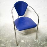 Vintage leather chair by Effezeta