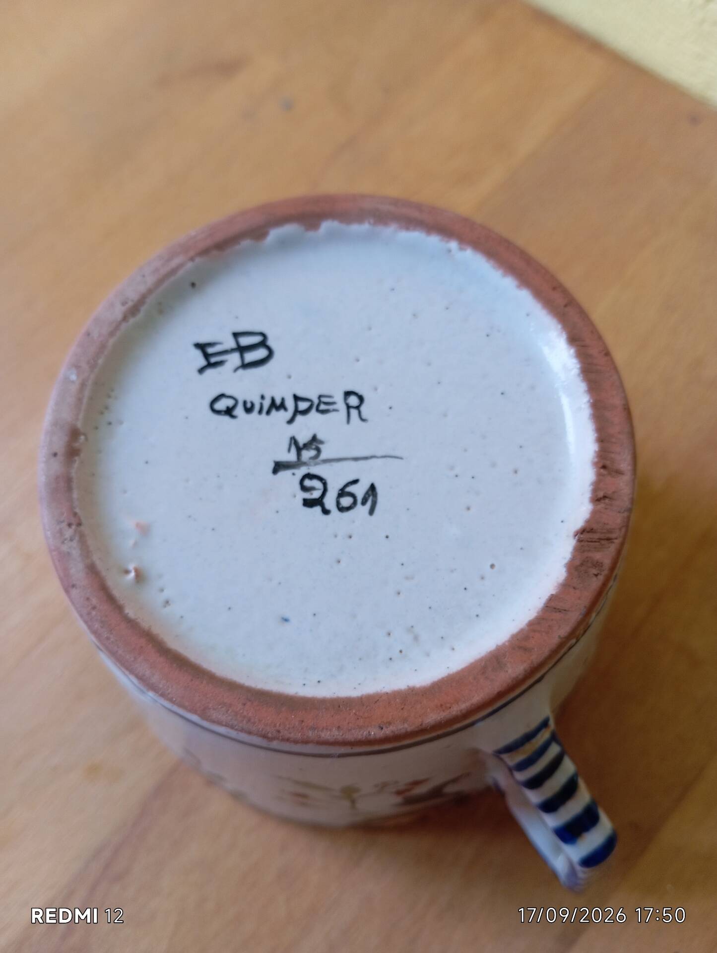 Tasse Henriot Quimper ancienne