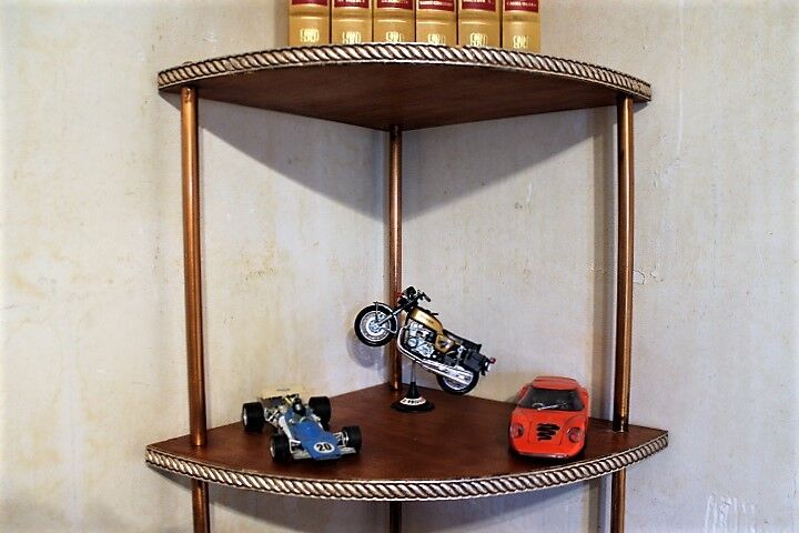 Etagère d’angle 50s unique