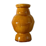 Ochre glazed ceramic vase