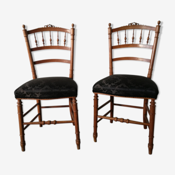 2 old chairs re-lined