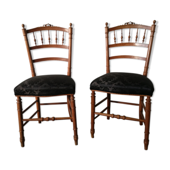 2 old chairs re-lined