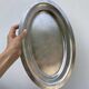 Oval silver-plated stainless steel dish by Rémy Letang