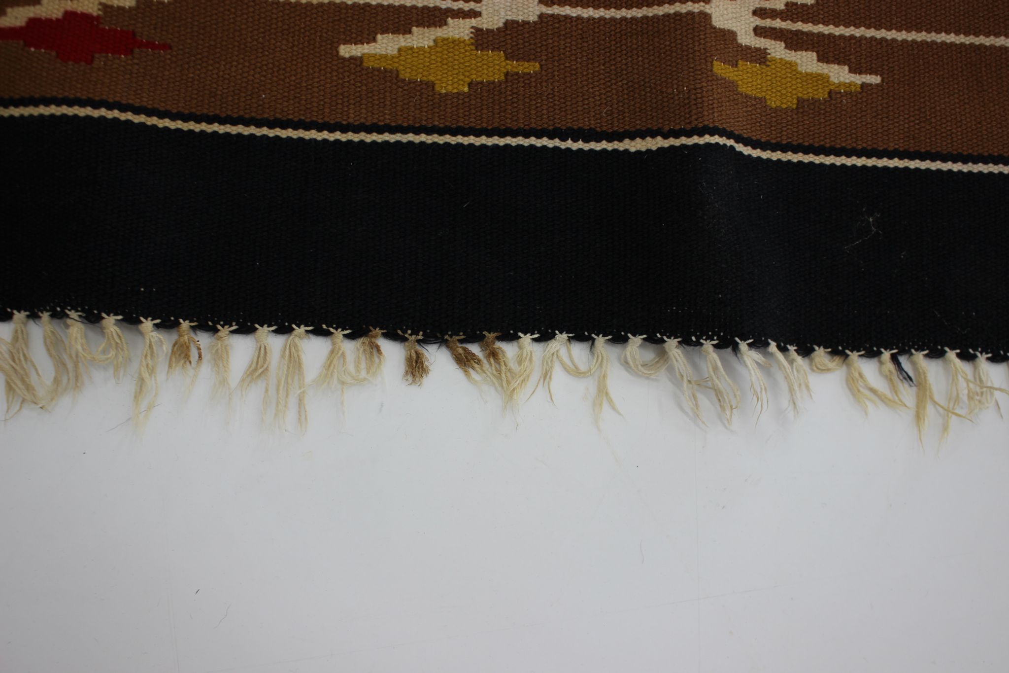 1960s Wool Kilim Carpet, Czechoslovakia