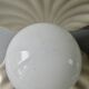 Ceramic and opaline shell lamp, 70s-80s