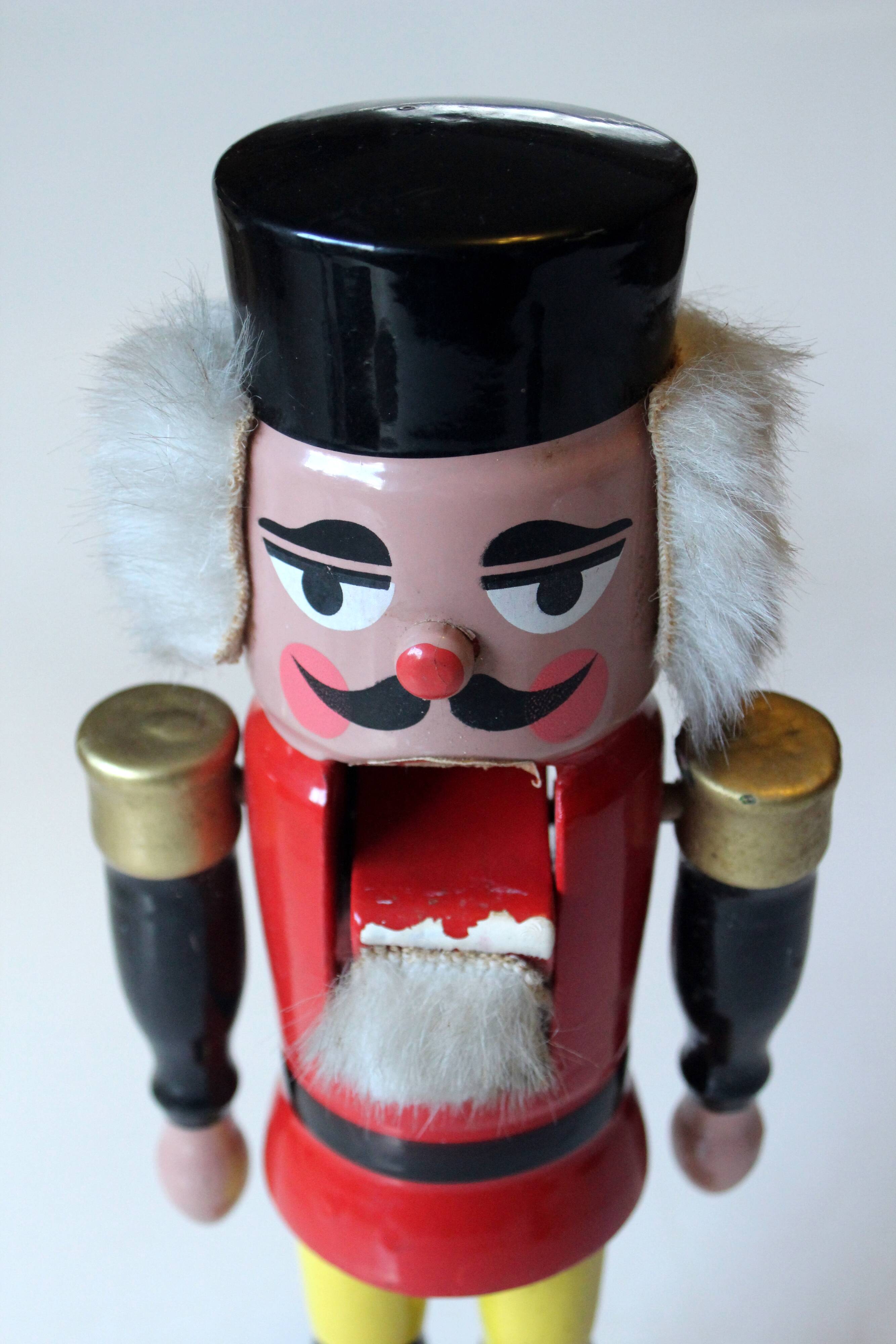 Wooden nutcracker, vintage from the 1970s