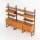 Free standing wall unit by Poul Cadovius for Cado (Denmark, 1960s).