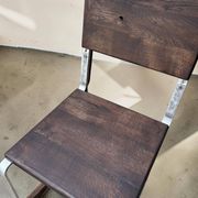 Low lounge chair — oak and chrome, 1930s