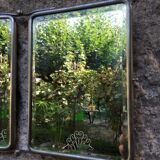 Barber triptych mirror beveled 51 x 22 cm