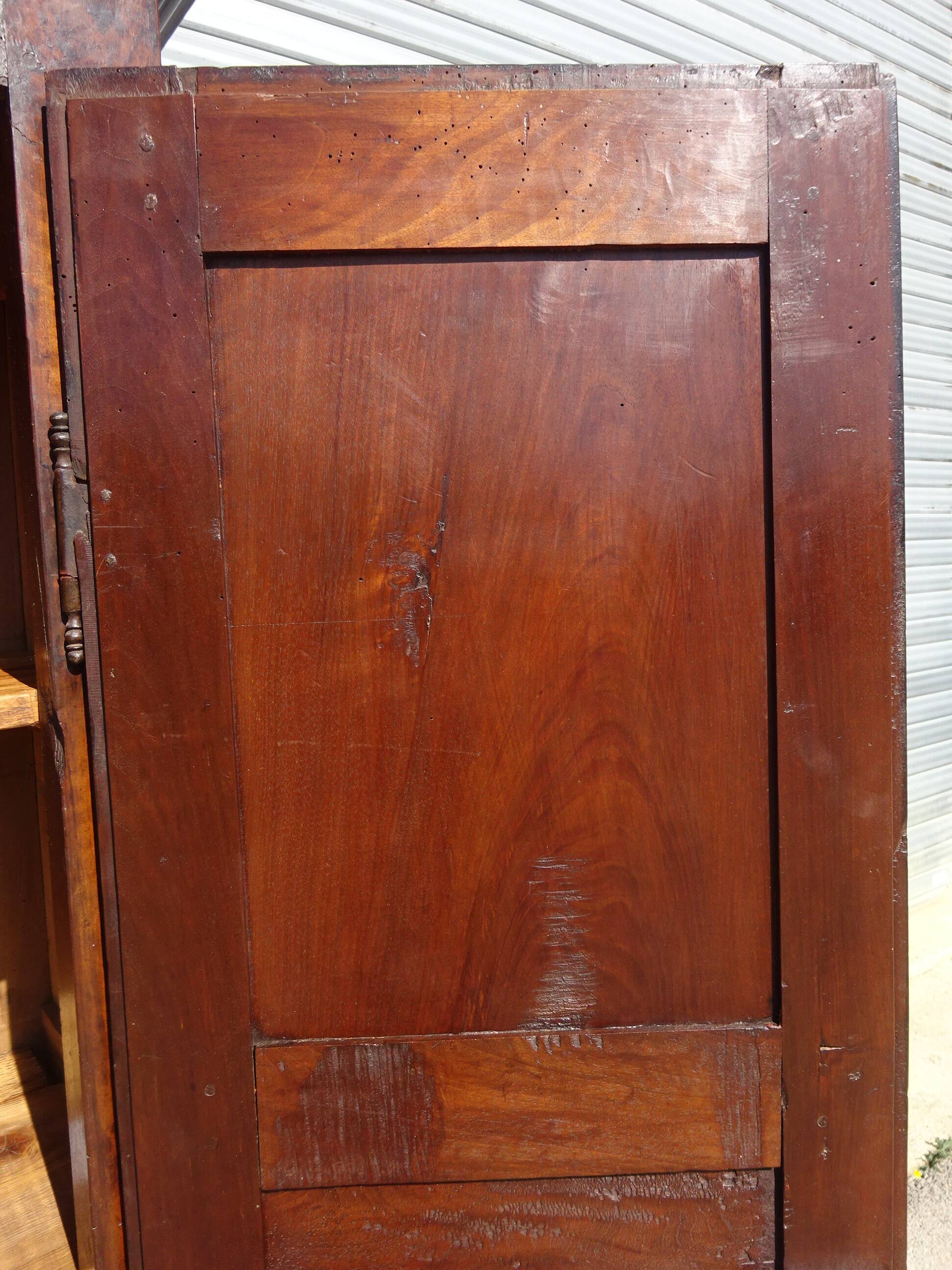 Antique Louis XIII wardrobe, diamond points