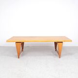 Table basse llum Wikkelsø en chêne modèle Ml 115 pour a/S Mikael Laursen, 1960s