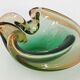 Vintage murano glass pouch tray 1960