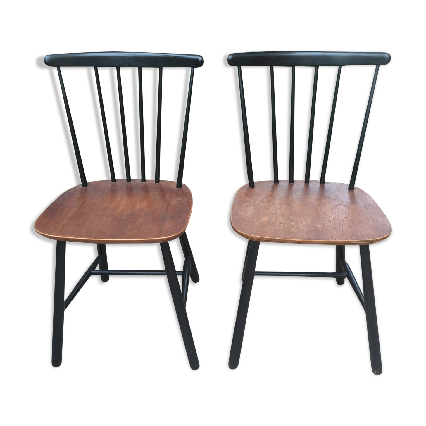 Paire de chaises anciennes en bois