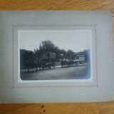 Old photograph 1900 stagecoach omnibus and horses Western Railway Company