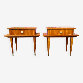 Paire de table de chevet vintage 1960