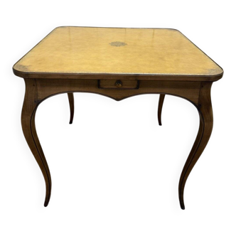 Leather game table in Louis XV style