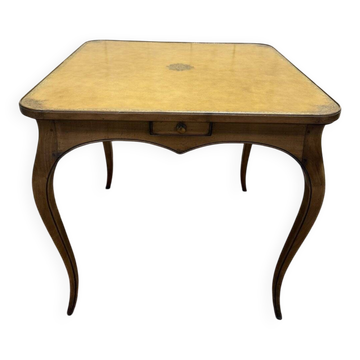 Leather game table in Louis XV style