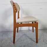 6 Scandinavian teak chairs Erik Buch, 60s