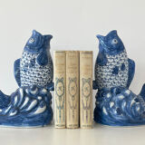 Duo de vases en barbotine ancienne