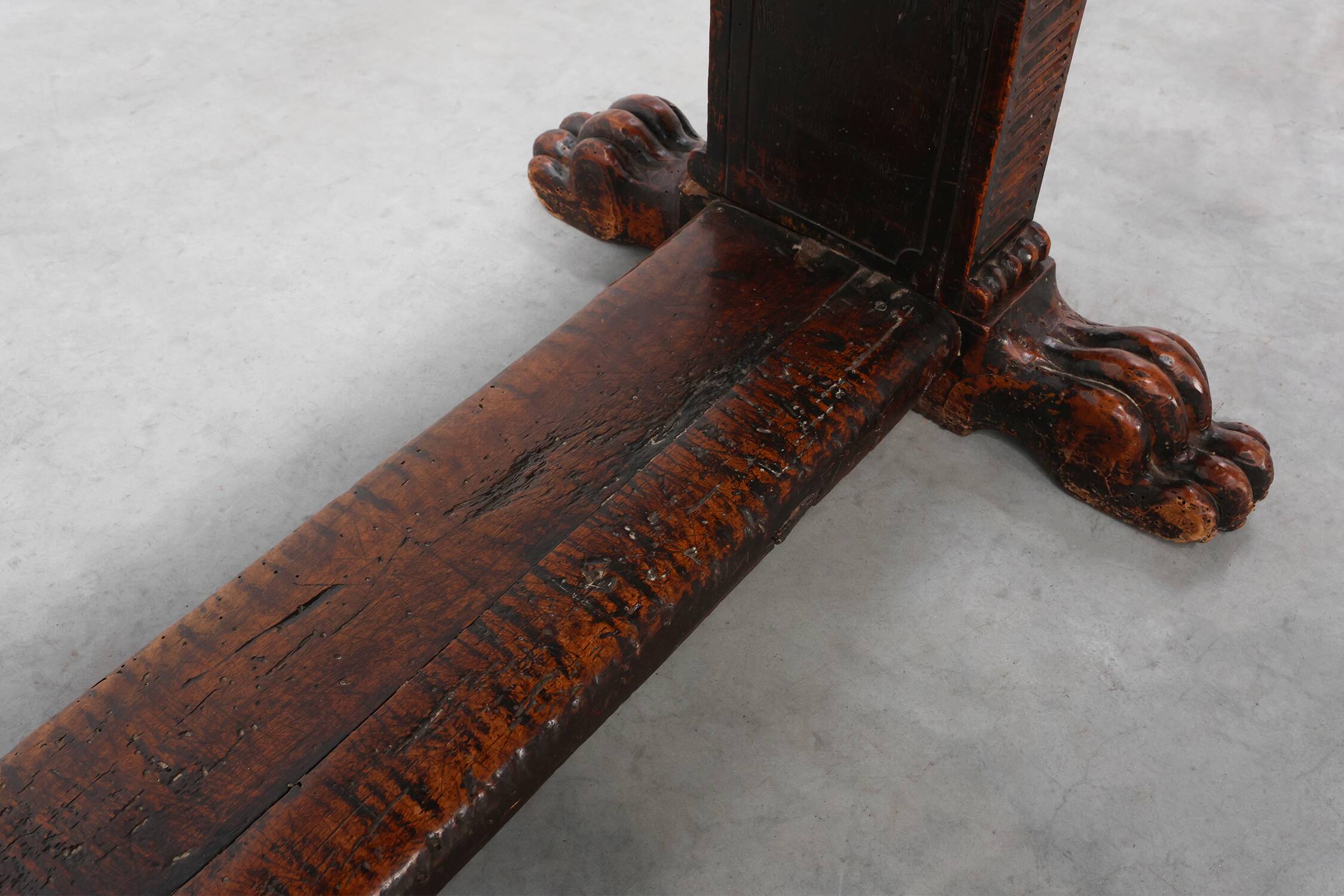 16th Century Renaissance walnut console table, Tuscan, Italy