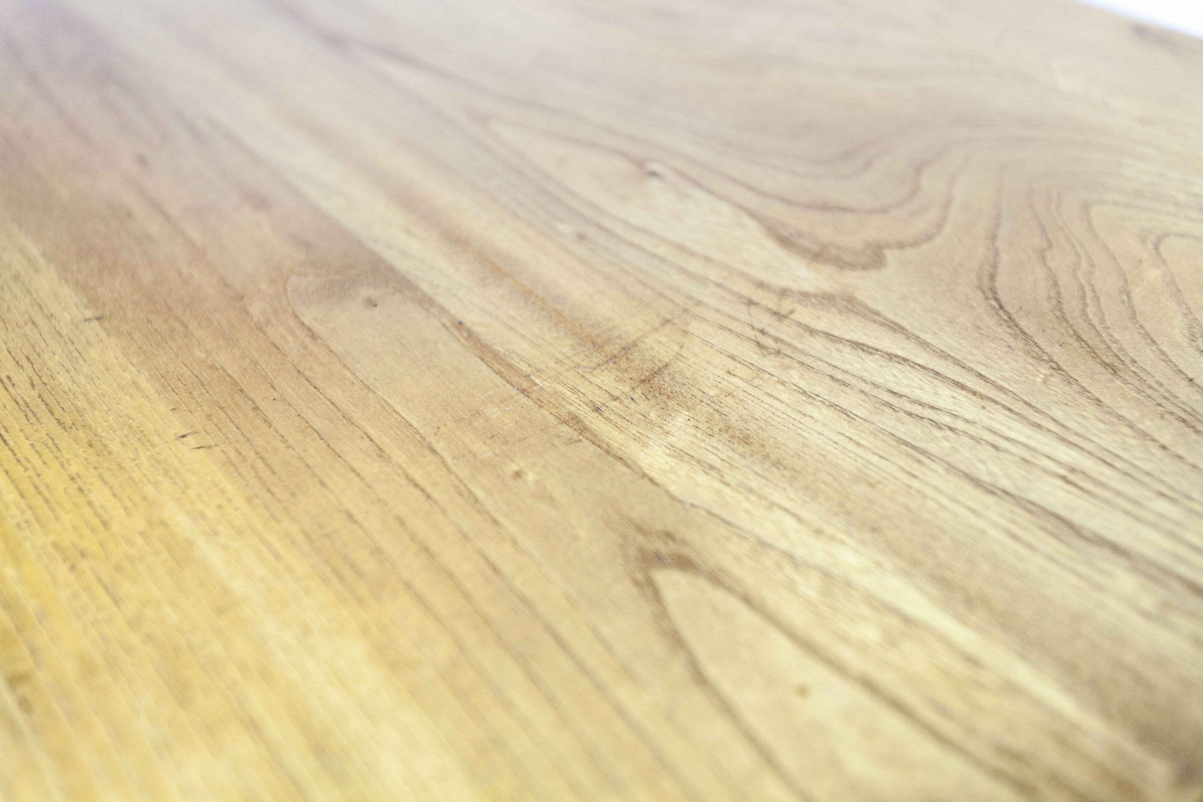 Low cabinet from Maison Regain, solid elm, circa 1960, with drawer