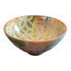 Signed bowl painted with stencil