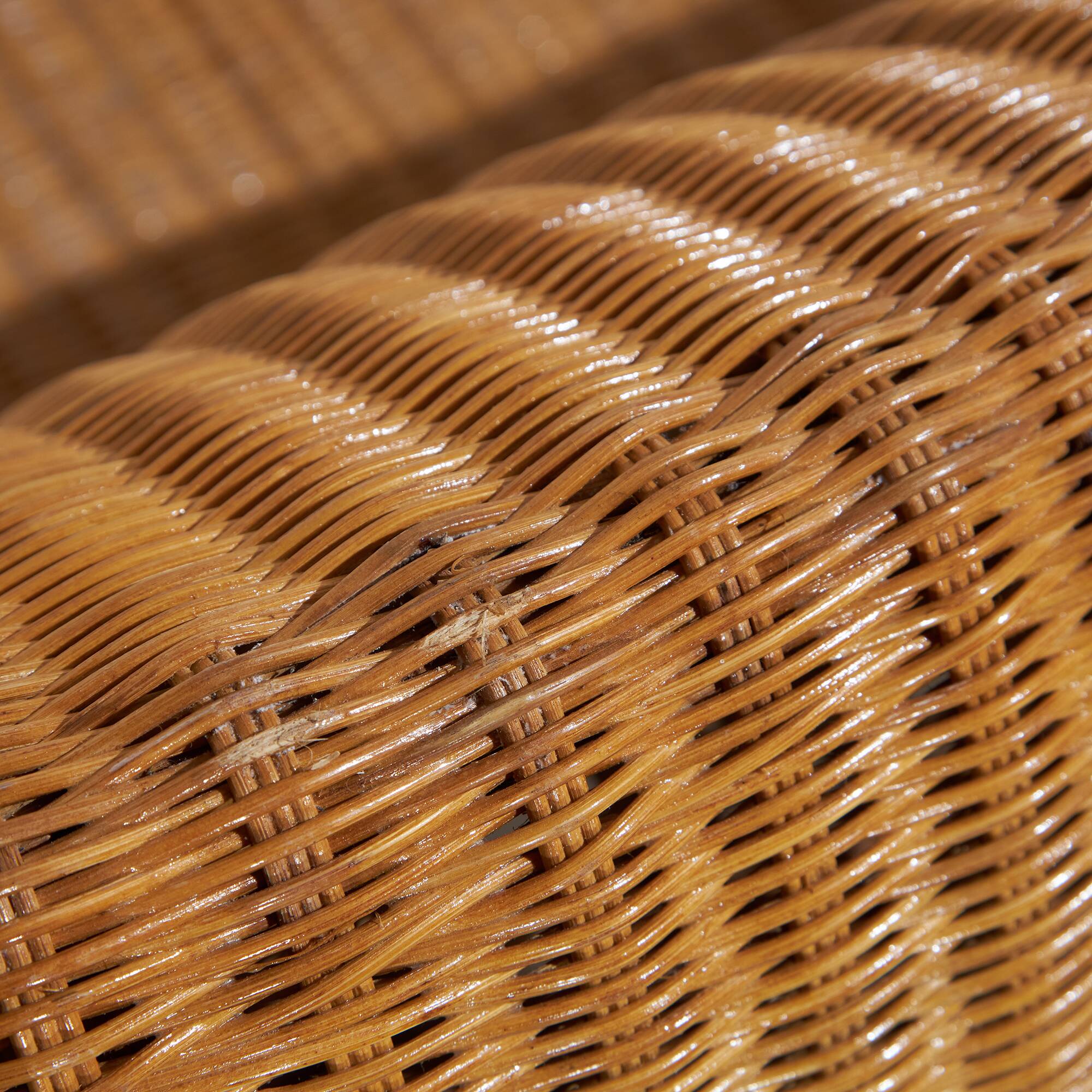 Oak & Rattan Sofa, 1970s (MK10668)