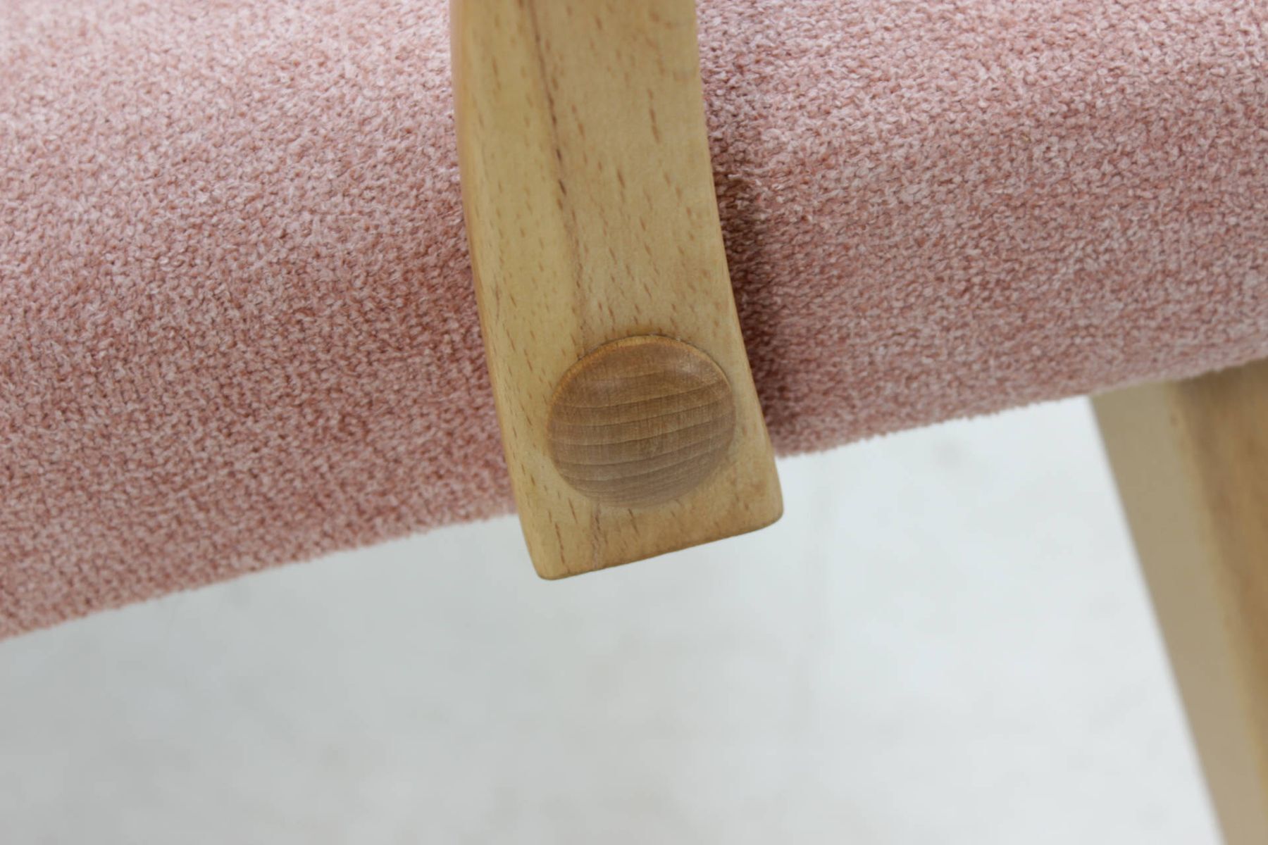 Chair with stool in oak Denmark 1960 s