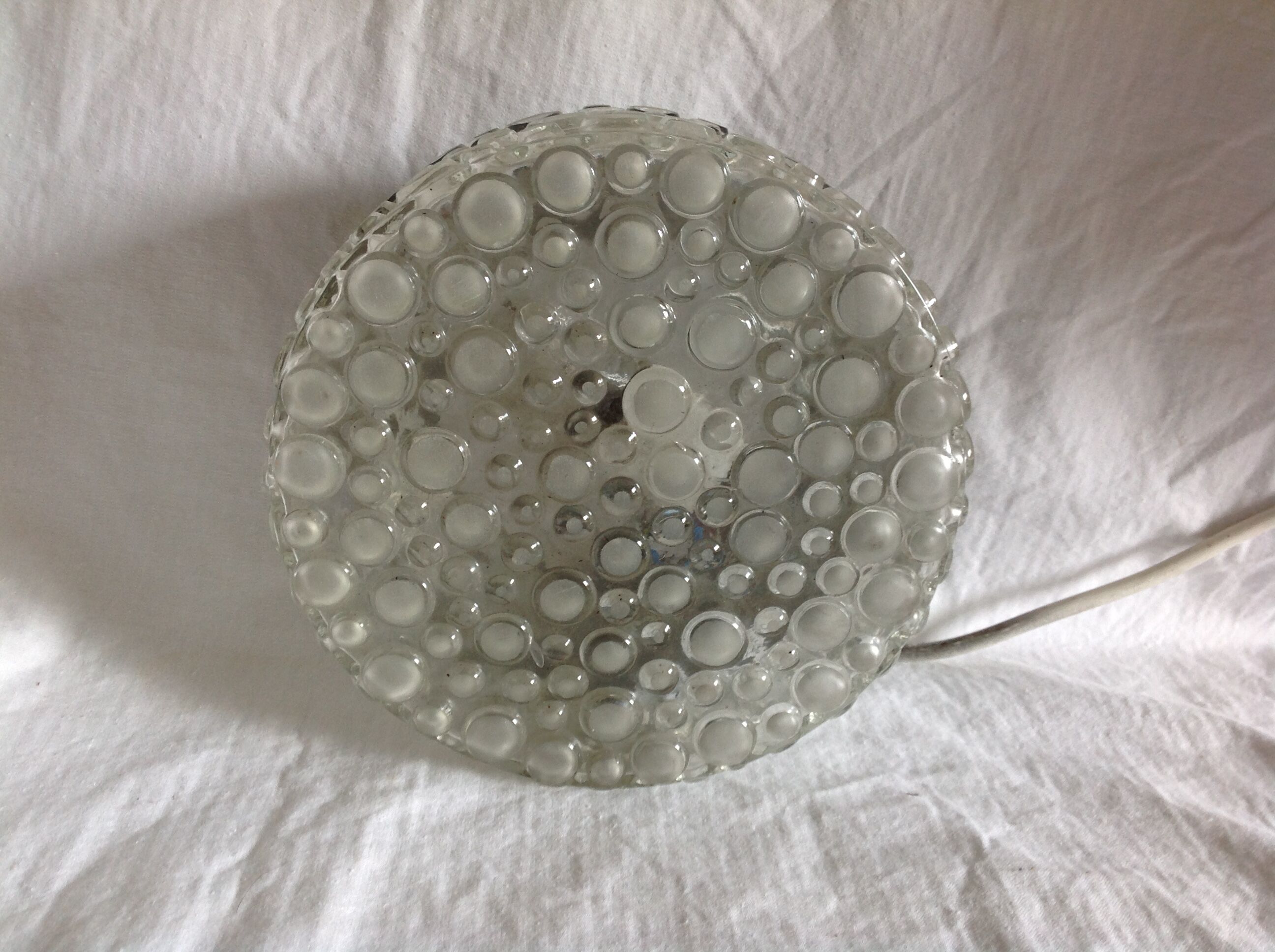 Wall ceiling round glass