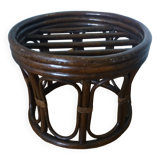 Wicker rattan stool pouf