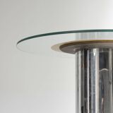 Glass and chrome dining table, Antonia Astorei, 1960s