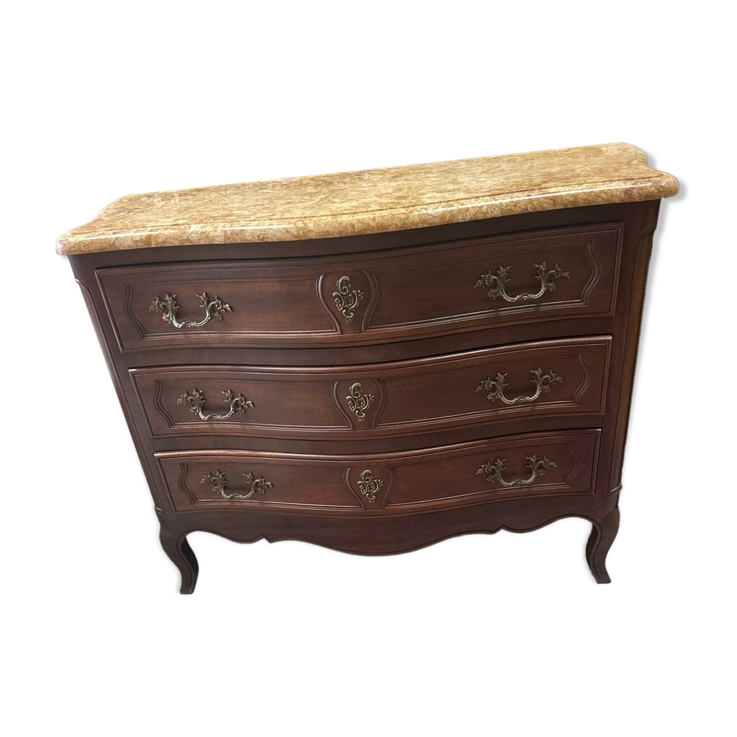 Curved chest of drawers
