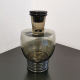 Smoked glass carafe, vintage design